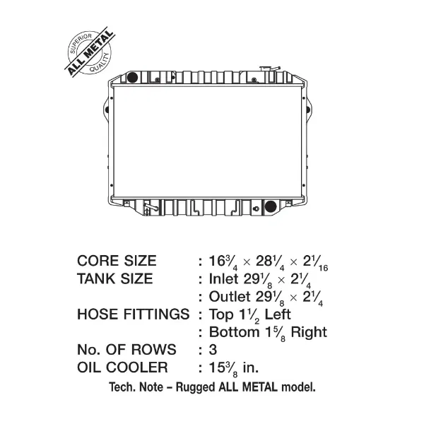 CSF RACE RADIATOR FOR 93-97 TOYOTA LANDCRUISER (3 ROW COPPER CORE) - Image 5