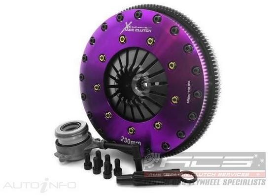 Xtreme 230mm Twin-Plate Ceramic for Audi S3 BHZ BZC CDLC 2007-08/13 - 2.0L 16V DOHC Turbo Petrol