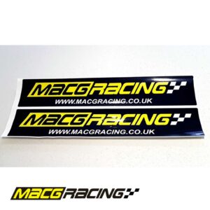 MacG Racing Stickers/Decals 185x42mm