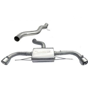 Audi TT 3.2 Coupe (Quattro) Dual Exit Tailpipes (07-11) Cat Back System (Non-Resonated)