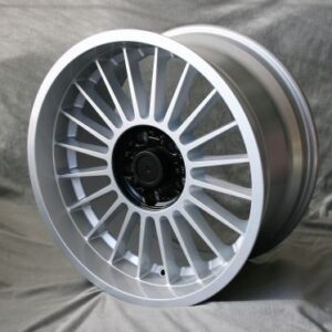Maxilite Alpina style wheels 9x18 silver/black centre
