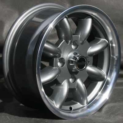 Maxilite Minilite style wheels 6x13 anthracite/diamond cut