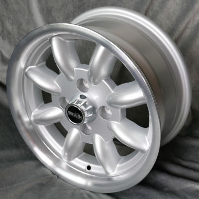 Maxilite Minilite style wheels 6x14 silver/diamond cut