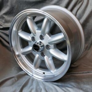 Maxilite Minilite style wheels 7x15 silver/diamond cut