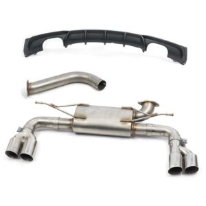 BMW 320i (F30/F31) (11-15) N20 M-Sport Quad Exit Rear Section ** Includes Rear Panel ** - Does not fit GPF-models