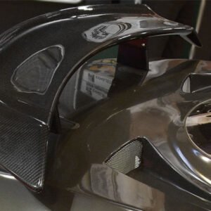 Reverie Universal Carbon Rear Wing (Curved Drop-End Style) - 225mm Chord x W1240mm, Adjustable Clam/Boot/Roof Mounted