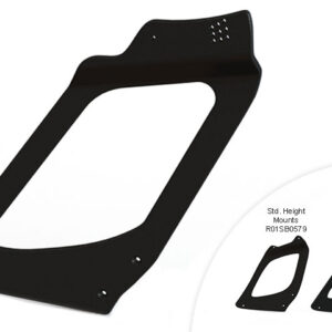 Reverie Porsche 911 991.2 GT2RS (17 - 19) Clubsport Style High Wing Mounts CNC Alloy Black Anodised (Suits 310mm Reverie HD Wing) - Pair