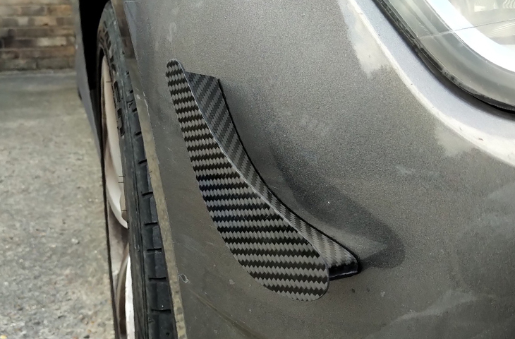 REVERIE Carbon Fibre Front Bumper Lip Canards Pair - Image 3
